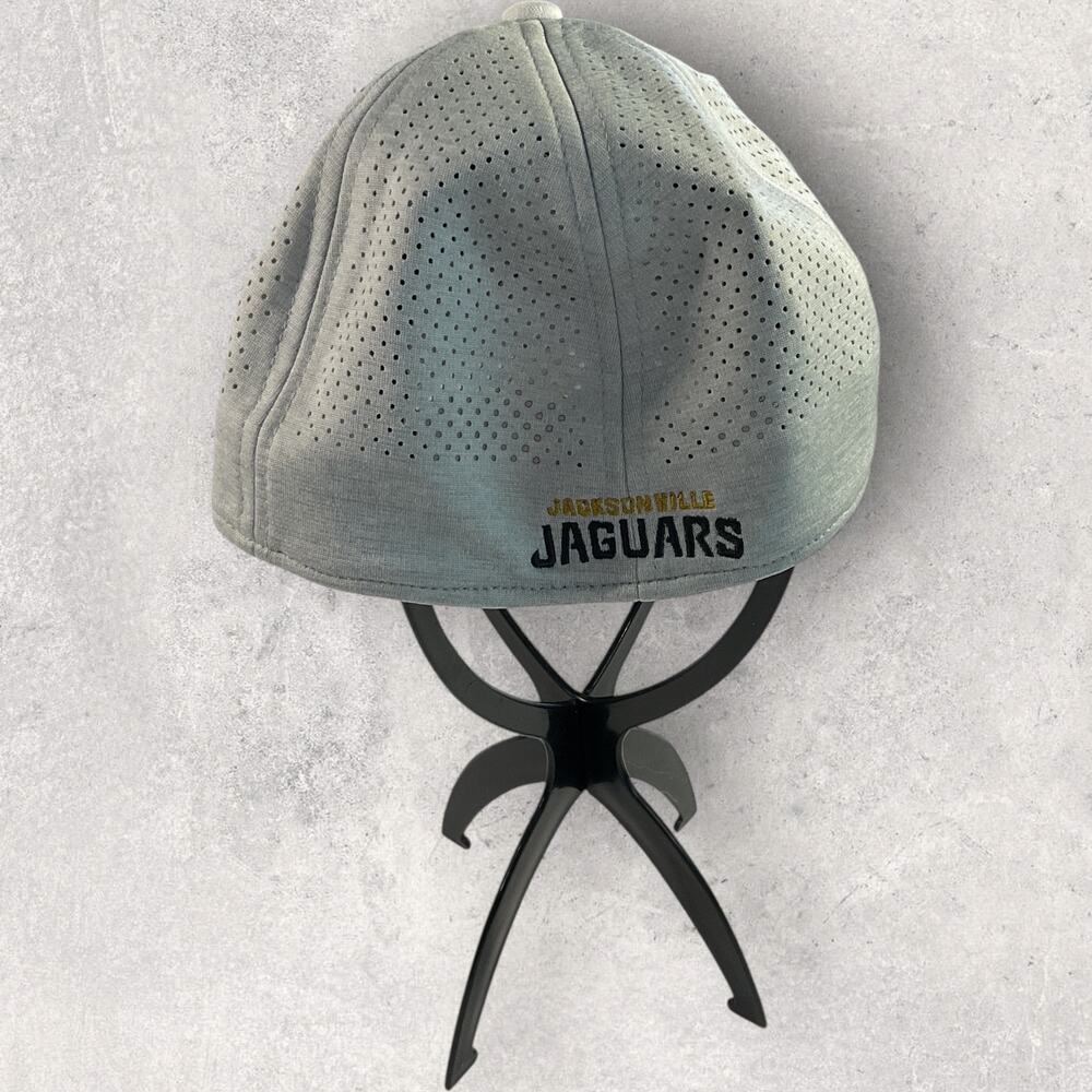 New Era 39THIRTY Jacksonville Jaguars Hat M/L Stretch Fit Gray White NFL NWOT - Picture 6 of 8